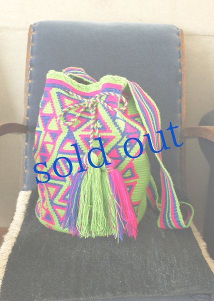 画像4: コロンビアの先住民WAYUU族の手編みバッグ (4)