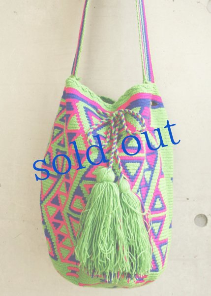 画像2: コロンビアの先住民WAYUU族の手編みバッグ (2)