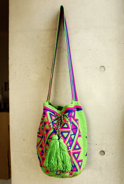 画像1: コロンビアの先住民WAYUU族の手編みバッグ