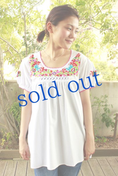 画像1: サンアントニーノ刺繍トップス (1)