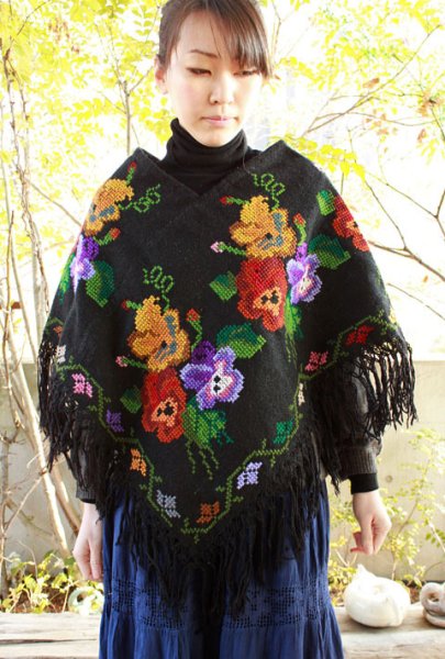 画像2: プエブラ州のポンチョ　 (2)