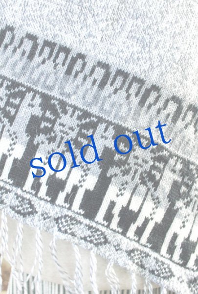 画像5: アルパカ毛糸のポンチョ  (5)