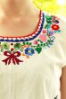 画像1: メキシコ刺繍ブラウス (1)