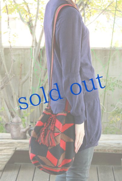 画像2: コロンビアの先住民WAYUU族の手編みバッグ (2)