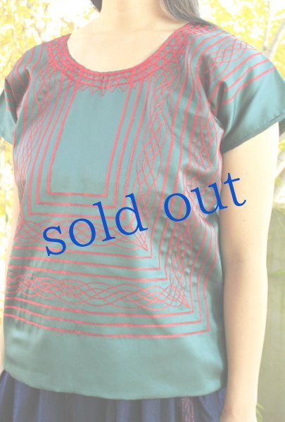 画像2: ウィピルトップスミシン刺繍  (2)