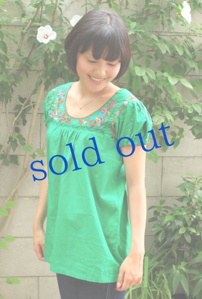 画像3: サンアントニーノ刺繍パフスリーブトップス　 (3)