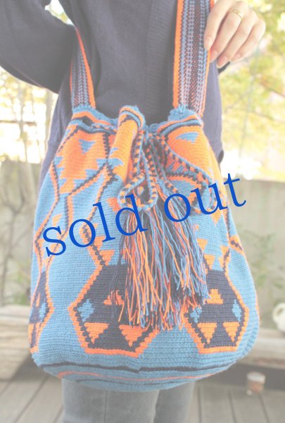 画像1: コロンビアの先住民WAYUU族の手編みバッグ　 (1)