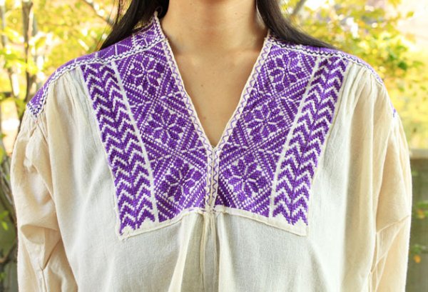 画像5: クロスステッチ刺繍ブラウス (5)