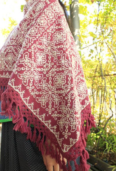 画像3: 手織り・手刺繍プエブラ州のポンチョ　
