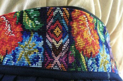 画像3: 藍の織と刺繍のインディアンスカート
