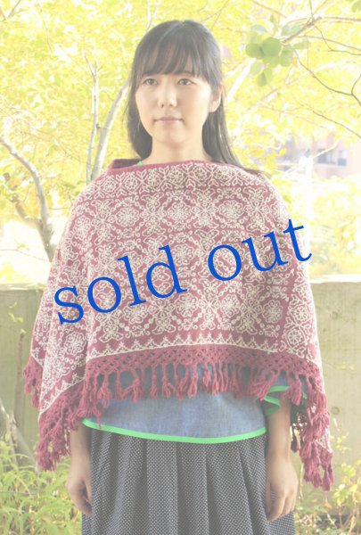 画像1: 手織り・手刺繍プエブラ州のポンチョ　 (1)