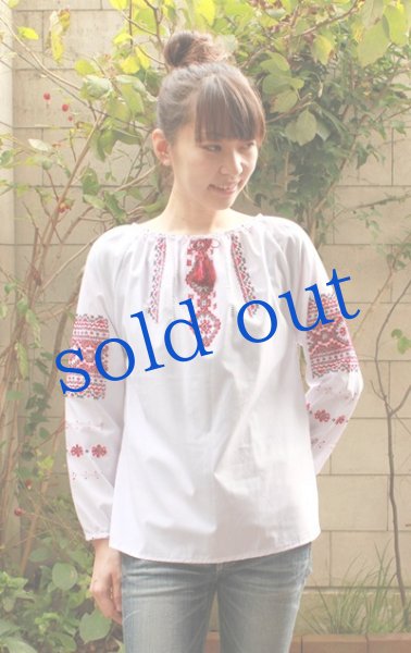 画像3: ウクライナ手刺繍トップス  (3)