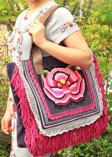 メキシコ 型押し本革バッグーレザーショルダーバッグ