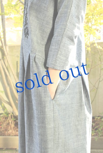 画像5: パンジーと小鳥のオリジナルワンピース　国内仕立て (5)