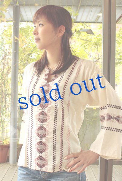 画像3: グアテマラの織生地トップス (3)