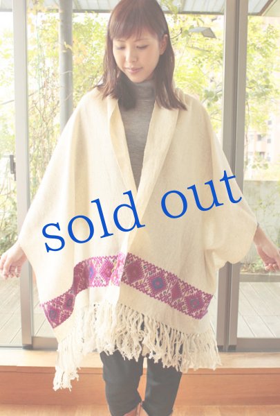 画像4: ララインサールの刺繍ショール　 (4)