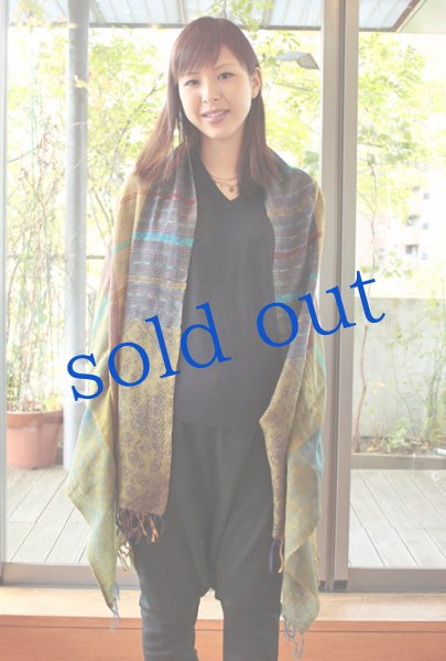 画像4: 軽いウールガーゼのジプシーストール　 (4)