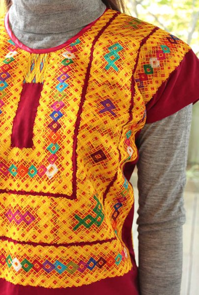 画像2: ウィピルトップスミシン刺繍  (2)