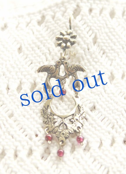 画像2: オアハカ小鳥のメキシコシルバーピアス (2)