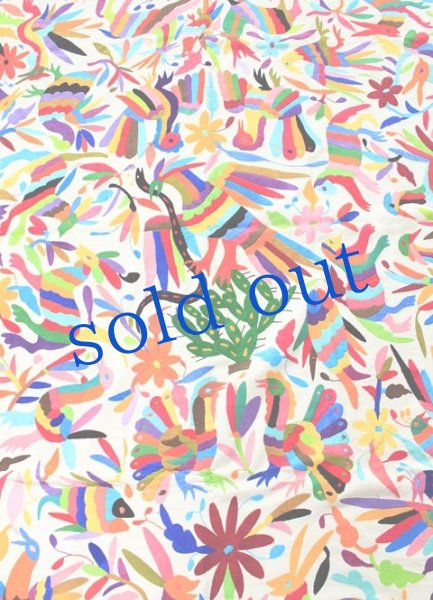 画像1: オトミの刺繍ベッドカバー・テーブルクロス　 (1)