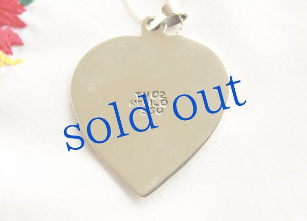 画像5: メキシコシルバー高純度ハートのペンダント (5)