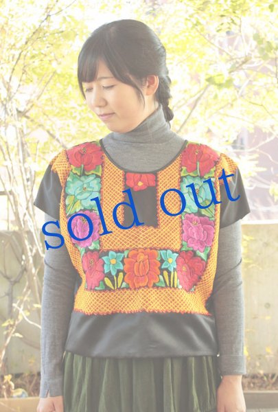 画像2: フチタン・テワナの刺繍ウィピルトップス (2)