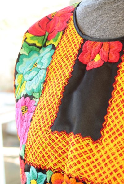 画像3: フチタン・テワナの刺繍ウィピルトップス