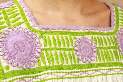画像3: メキシコ刺繍長そでブラウス「チアパス」 　
