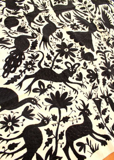 画像1: オトミの刺繍ベッドカバー・テーブルクロス　カーテン
