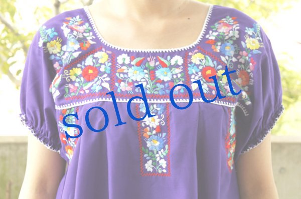 画像5: ゴージャス刺繍メキシコワンピース (5)