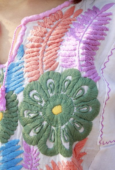 画像3: メキシコ刺繍ブラウス「チアパス」　