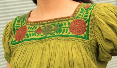 画像3: メキシコ刺繍ブラウス「チアパス」