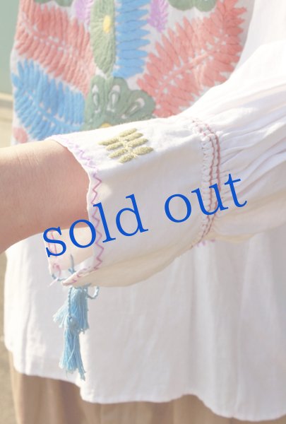 画像5: メキシコ刺繍ブラウス「チアパス」  (5)