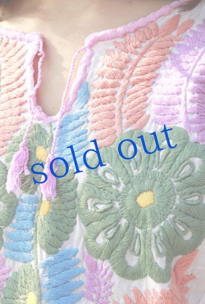 画像4: メキシコ刺繍ブラウス「チアパス」  (4)