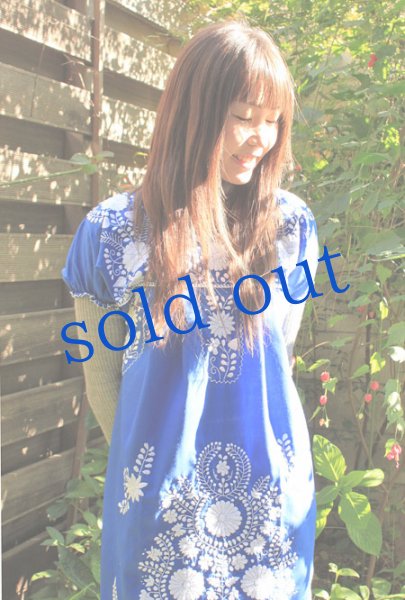 画像3: ゴージャス刺繍メキシコワンピース (3)