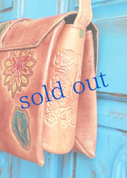 画像3: 本革・型押し・お花のショルダー　 (3)