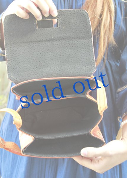 画像4: 本革・型押し・お花のショルダー　 (4)