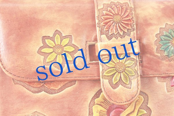 画像5: 本革・型押し・お花のショルダー　 (5)