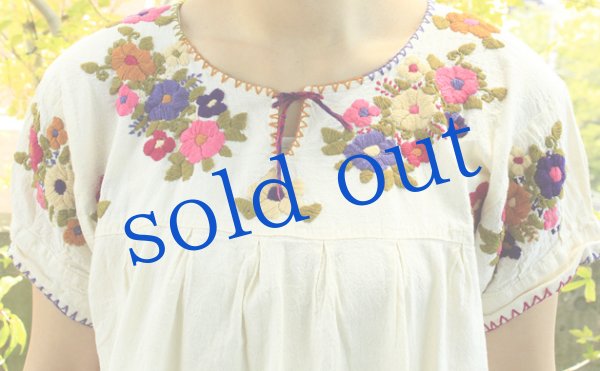 画像5: メキシコ刺繍ブラウス「チアパス」トップス (5)