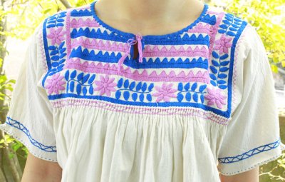 画像3: メキシコ刺繍長そでブラウス「チアパス」 　