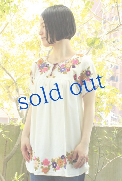 画像3: メキシコ刺繍ブラウス「チアパス」トップス (3)