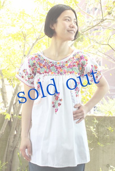 画像2: サンアントニーノ刺繍ブラウス (2)