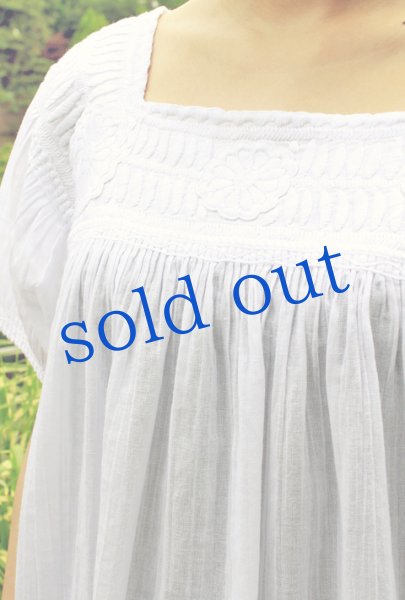 画像2: メキシコ刺繍ブラウス「チアパス」   (2)