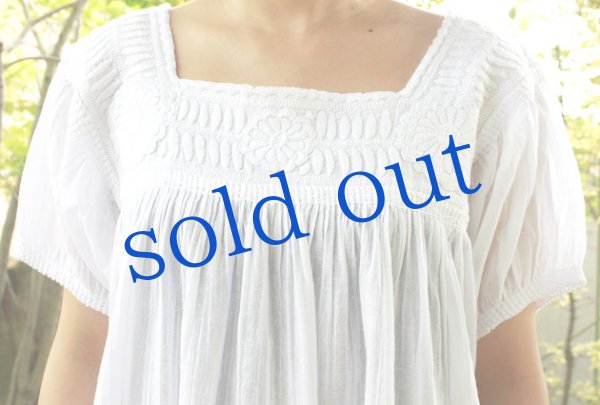 画像5: メキシコ刺繍ブラウス「チアパス」   (5)