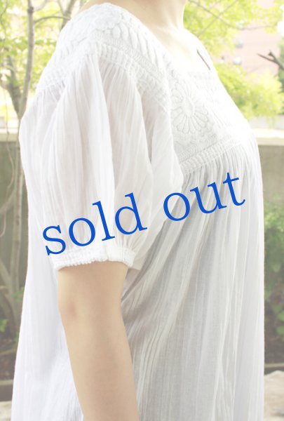 画像4: メキシコ刺繍ブラウス「チアパス」   (4)