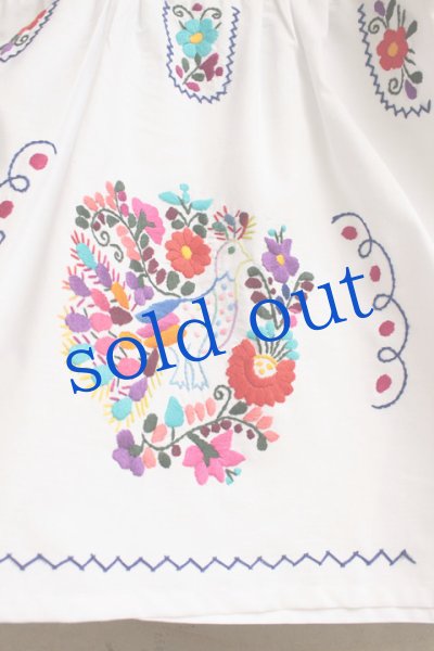 画像2: メキシコ刺繍のワンピース (2)