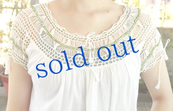 画像5: プエブラビーズ刺繍のブラウス (5)