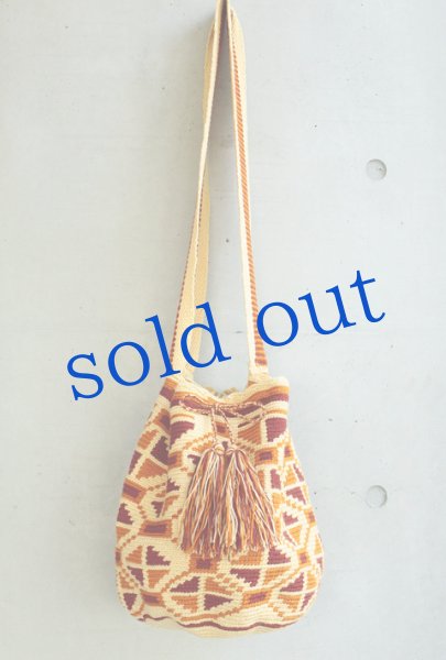 画像2: コロンビアの先住民WAYUU族の手編みバッグ (2)