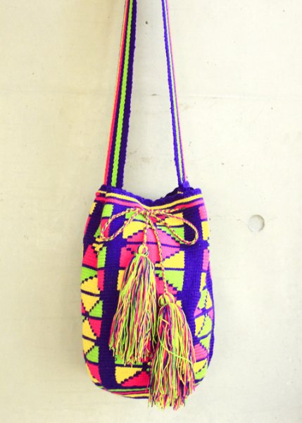 画像2: コロンビアの先住民WAYUU族の手編みバッグ　 (2)