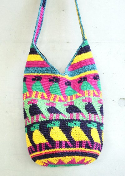 画像2: グアテマラ・トドスサントスの先住民手編みバッグ　